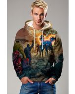 Marvel Heroes Assemble Hoodie – Farewell Battle Scene