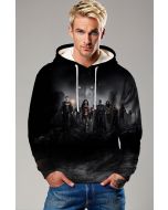 Justice League Hoodie – Epic Monochrome Showdown