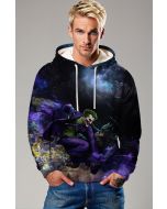 Joker and Batman Cosmic Battle Hoodie