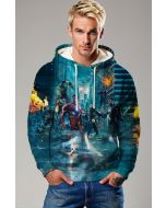 Avengers United – Teal Blue Pullover Hoodie
