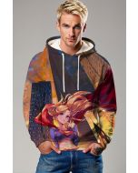 Supergirl Sunset Skyline Pullover Hoodie