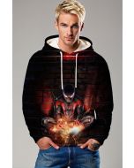 Miles Morales Electric Charge Black & Red Pullover Hoodie