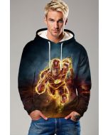 The Flash Speedburst Hoodie – Red Lightning Hero Impact Pullover