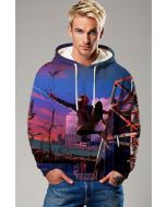 Thunder Trinity Hoodie – Black & Electric Blue Pullover