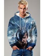 Venom Fusion Hoodie – Storm Blue Symbiote Edition