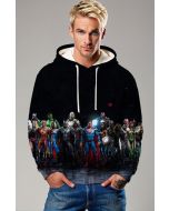 United Legacy Hoodie – All Heroes Assemble in Black