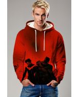 Crimson Knight Bond Hoodie – Batman & Nightwing Red Shadow