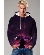 Miles Morales Shadow Drop Hoodie – Purple Heroic Energy