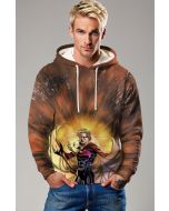 Adam the Warlock Hoodie - Mystical Brown & Gold Marvel Design