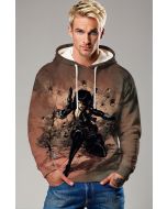 Domino (Neena Thurman) Hoodie - Fierce Brown & Black X-Force Design