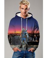 Blue Nathan Summers Hoodie – Cable-Inspired Streetwear