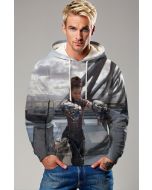 Black Panther Gray Hoodie