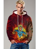 Crimson Red Cannonball 1995 X-Men Ultra Pullover Hoodie