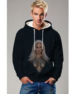 The Thena Hoodie in black blends comfort and strength. 