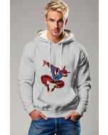 The Scarlet Spider Hoodie is a stylish and functional tribute to the Marvel anti-hero