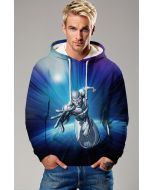 Silver Surfer (Norrin Radd) Hoodie - Cosmic Energy Unleashed