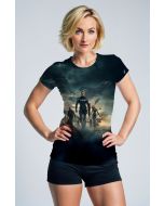Dark Green Captain America Avengers Graphic T‑Shirt