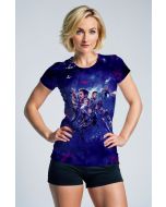 Dark Blue Avengers Galaxy Graphic T‑Shirt