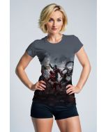 Gray Avengers Battle Scene T‑Shirt