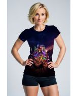 Dark Purple‑Blue Avengers Infinity War T‑Shirt