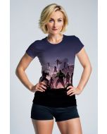Dark Purple Avengers Silhouette T‑Shirt