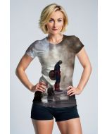 Gray Captain America Battle T‑Shirt