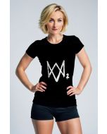 Watch Dogs Style Graphic Apparel – Black T‑Shirt