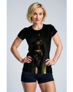 Black Batman Rain Graphic T‑Shirt – Dark Knight Iconic Style