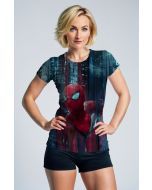 Dark Blue Tech‑City Spider T‑Shirt