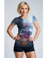 Dark Blue Superman Battle Graphic T‑Shirt