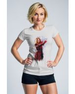 Light Gray Mystic Hero Graphic T‑Shirt