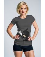 Dark Gray Chibi Batman T‑Shirt
