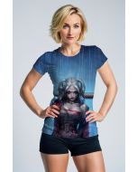 Blue Harley Quinn Street Style T‑Shirt