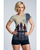 Beige Hero Trio Scenic T‑Shirt