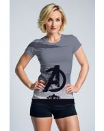 Grey Blue Avengers Disintegration T-Shirt – Minimalism Meets Marvel