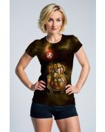 Infinity Gauntlet Galaxy Tee – Bronze Space Energy Shirt