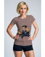 Light Taupe Chibi Strange Tee – Animated Mystic Hero Shirt