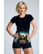 Black-Blue Tee – DC Trinity: Wonder Woman, Batman & Superman Portrait