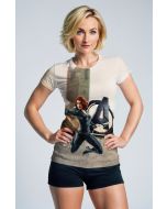Ivory Grey Black Widow Graphic T-Shirt – Bold Stance Edition
