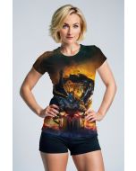 Flame Knight Short-Sleeve Tee – Black Ember Series