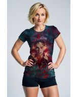 Arcane Rift Tee – Black & Red T-Shirt with Shattered Sorcery Theme
