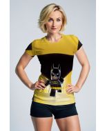 Yellow & Black Lego Batman Fitted Tee – Hero Style for Everyday