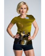 Marvel Villains Inspired Men’s Gold and Black Thanos Infinity Gauntlet Graphic T-Shirt