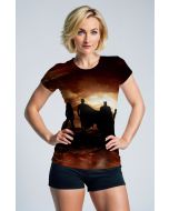 Justice League Skyline T-Shirt – Sunset Edition