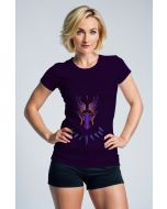 Black Panther T-Shirt – Futuristic Glow Purple
