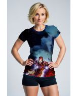 Iron Man Cosmic Battle Scene Graphic T-Shirt