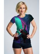 Miles Morales Neon Street Style Graphic T-Shirt