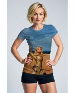 A powerful T-shirt showcasing Thena in all her glory.