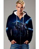Dark Blue Guardians of the Galaxy Zip‑Up Hoodie
