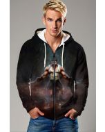 Black Wolverine Zip‑Up Hoodie – Iconic Hero Style